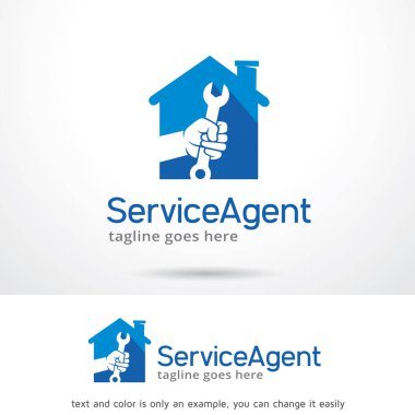 Hizmet Aracısı Logo şablonu tasarlamak vektör
