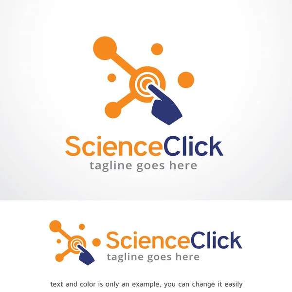 Science Click Logo Template Design Vector —  Vetores de Stock