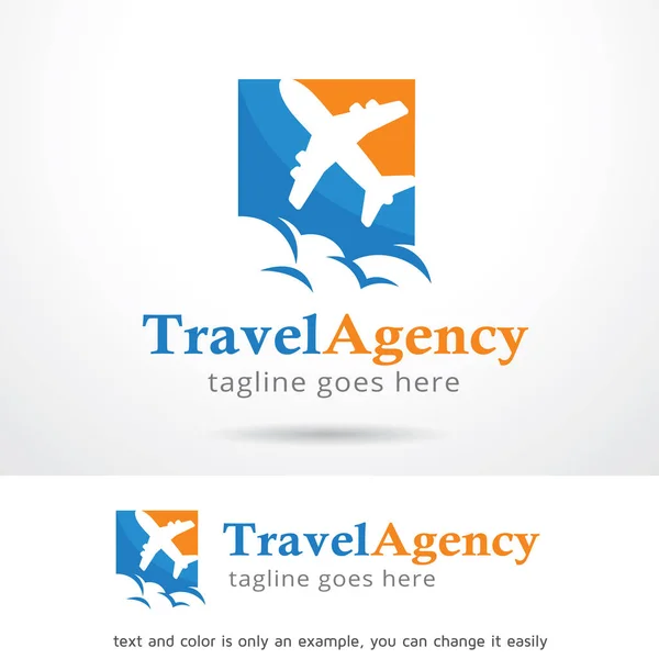 Travel Agency Logo Template Design Vector — Stock Vector