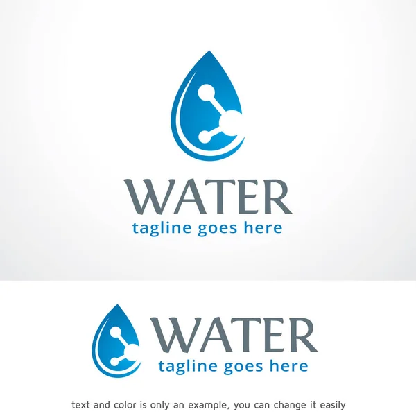 Modelo de logotipo de água Design Vector — Vetor de Stock