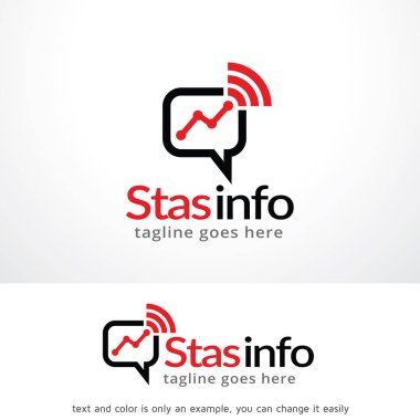 İstatistik bilgi Logo şablonu tasarlamak vektör 