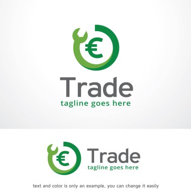 Ticaret Logo şablonu tasarlamak vektör 