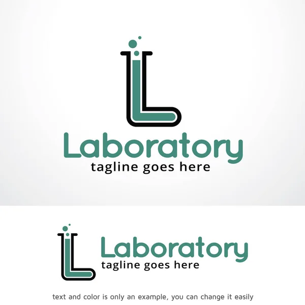 Laboratorium Logo Template Design Vector — Stockvector