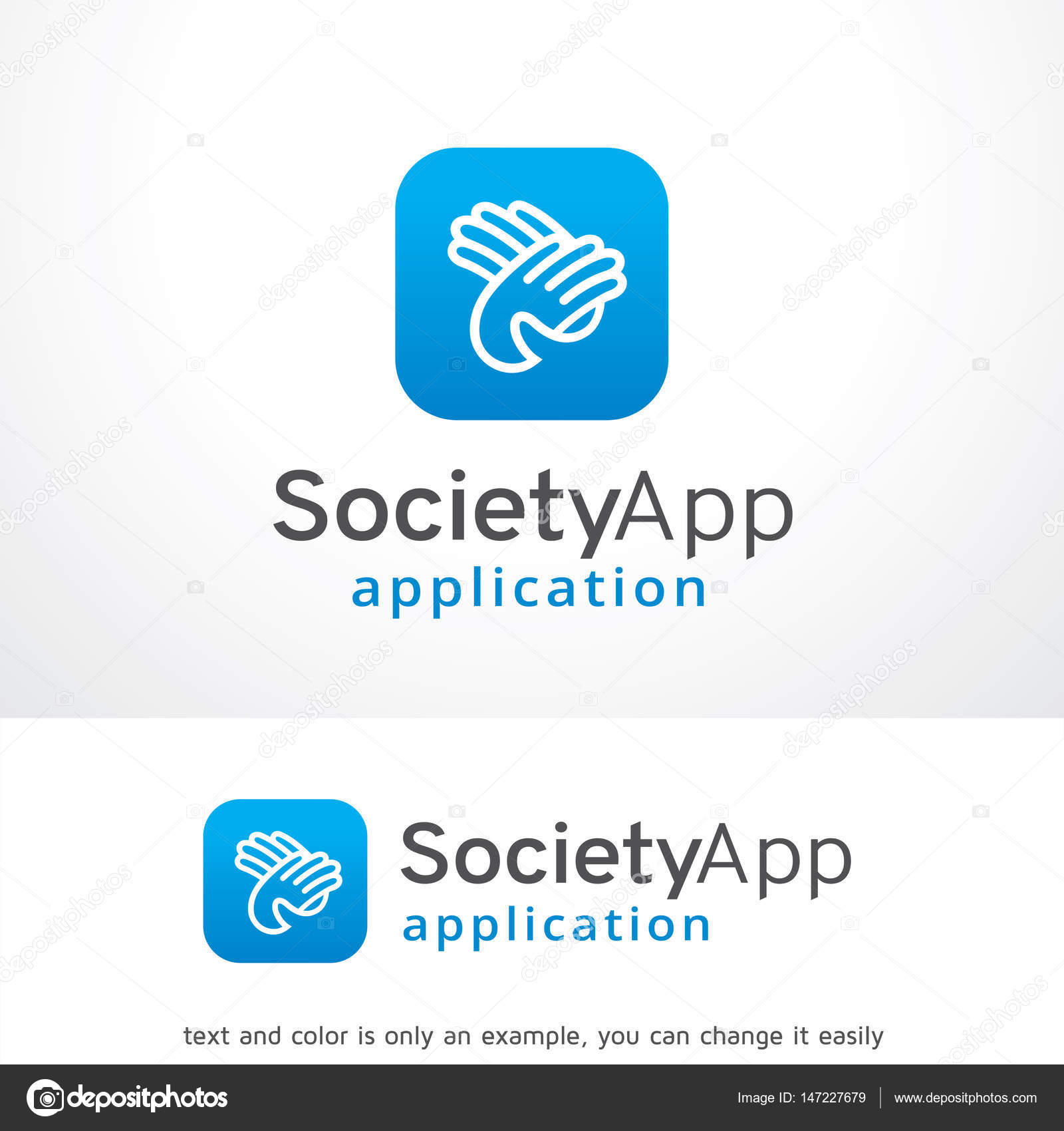society app logo template design vector emblem design concept