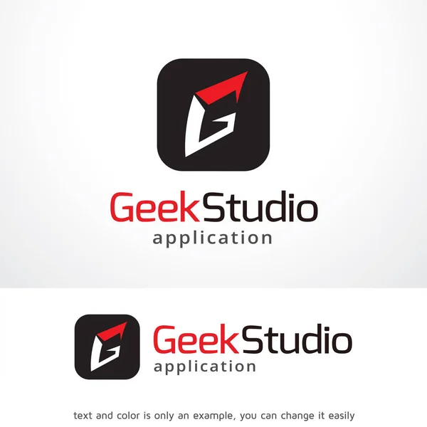 Letter G Geek Studio - Template Design Vector, Emblem, Design, Creative, Icon — стоковый вектор