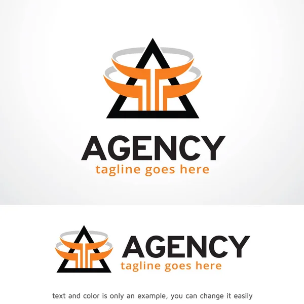 Abstract Triangle Logo Template Design Vetor, Emblema, Conceito de Design, Símbolo Criativo, Ícone —  Vetores de Stock