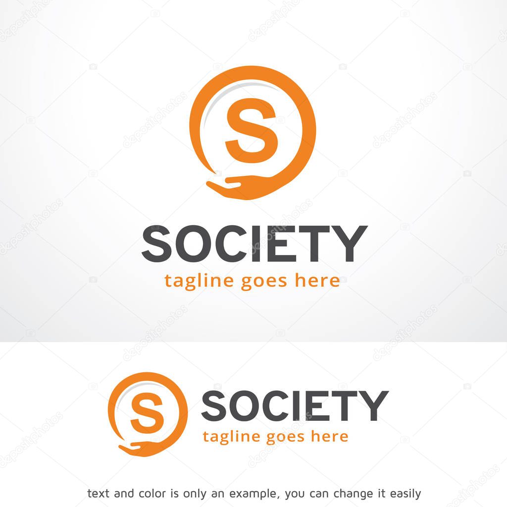 This design suitable for logo or icon. Color and text can be changed easily.