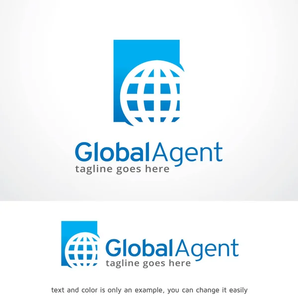 Vector, embleem, Design Concept, creatieve symbool, pictogram van globale Agent Logo sjabloon ontwerp — Stockvector