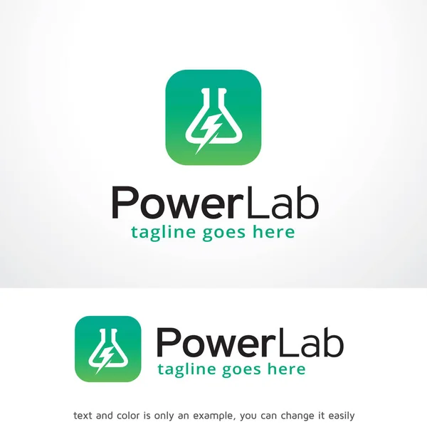 Power Lab Logo Template Design Vector, Emblema, Conceito de Design, Símbolo Criativo, Ícone —  Vetores de Stock