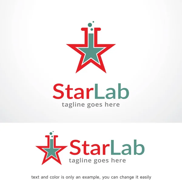 Plantilla de logotipo de Star Lab Vector de diseño, emblema, concepto de diseño, símbolo creativo, icono — Vector de stock