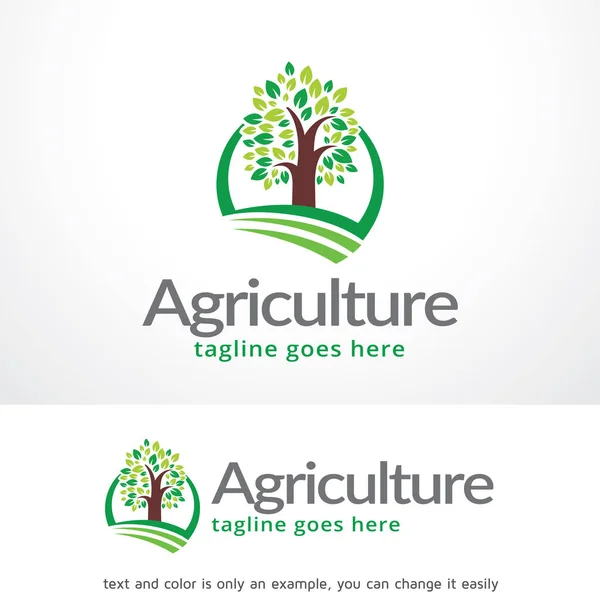 Logo agricolo Template Design vettoriale, emblema, concetto di design, simbolo creativo, icona — Vettoriale Stock