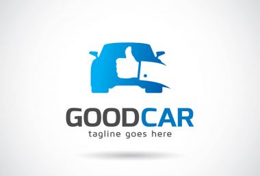 İyi Araba Logosu Şablon Tasarım Vektörü, Amblem, Tasarım Konsepti, Yaratıcı Sembol, Simge Simgesi, Simge