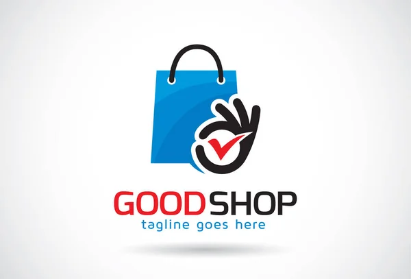 Good Shop Logo Template Design vettoriale, emblema, concetto di design, simbolo creativo, icona — Vettoriale Stock