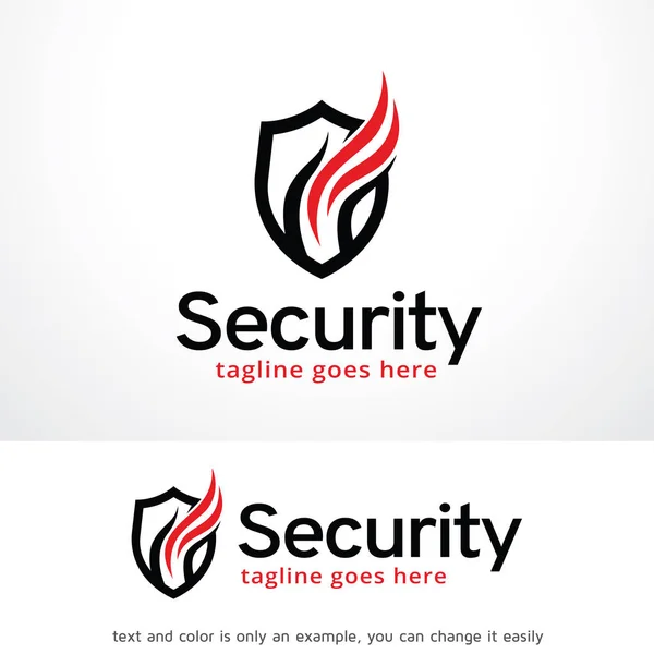 Modelo de logotipo de segurança Design Vector, Emblema, Design Concept, Símbolo criativo, Ícone —  Vetores de Stock