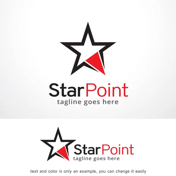 Star Point Logo Template Design Vector, Emblem, Design Concept, Creative Symbol, Icon — Stock Vector