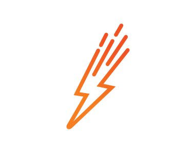Yıldırım güç Logo şablonu tasarlamak vektör, amblem, tasarım konsepti, yaratıcı simge, simge
