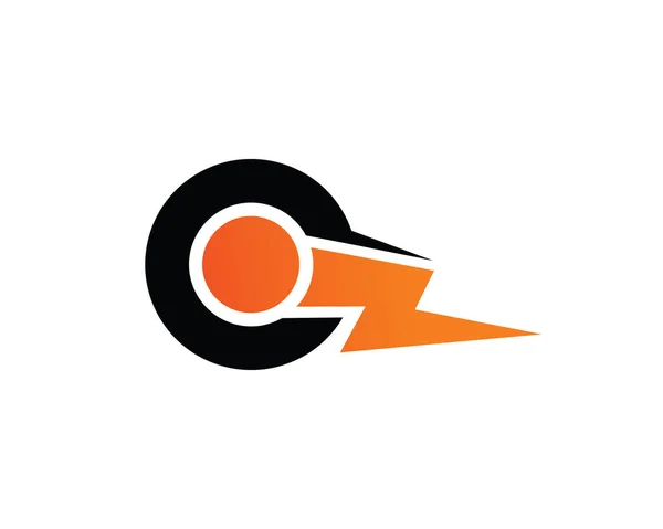 Abstract Letter Q Lightning Logo Template Design Vector, Emblem, Design Concept, Creative Symbol, Icon — Stock Vector