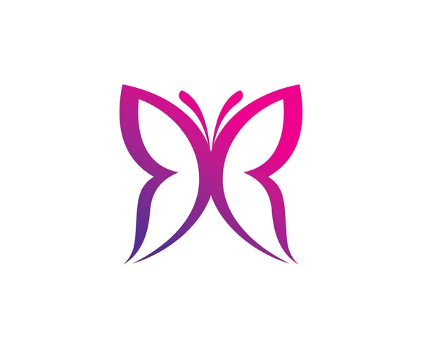 Метелик логотип шаблон дизайну Векторна емблема дизайну концепцію, творчих символ, значок — стоковий вектор