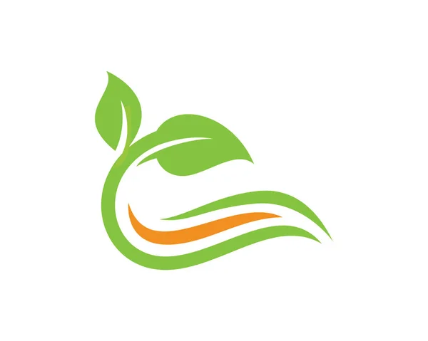 Plantilla de diseño de logotipo de hoja de naturaleza Vector, emblema, concepto de diseño, símbolo creativo, icono — Archivo Imágenes Vectoriales