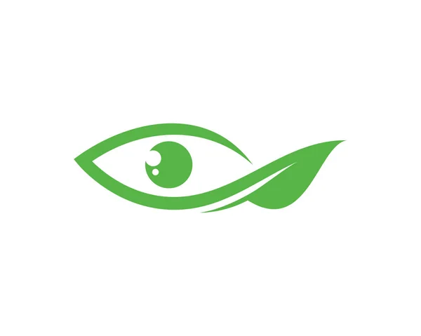 Green Eye Logo Template Design Vector, Emblem, Design Concept, Creative Symbol, Icon — Stock Vector