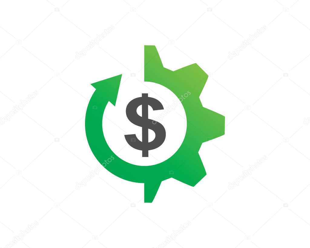 Money System Logo Template Design Vector, Emblem, Design Concept, Creative Symbol, Icon
