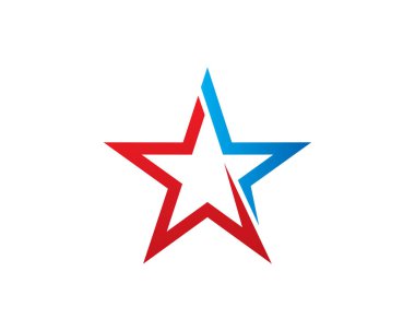 Yıldız marka Logo şablonu tasarım vektör, amblem, tasarım konsepti, yaratıcı sembolü, simgesi