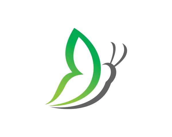 Plantilla de logotipo de mariposa simple Vector de diseño, emblema, concepto de diseño, símbolo creativo, icono — Vector de stock