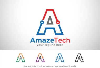 Bir Logo şablonu tasarım vektör, amblem, tasarım konsepti, yaratıcı sembolü, simge mektup