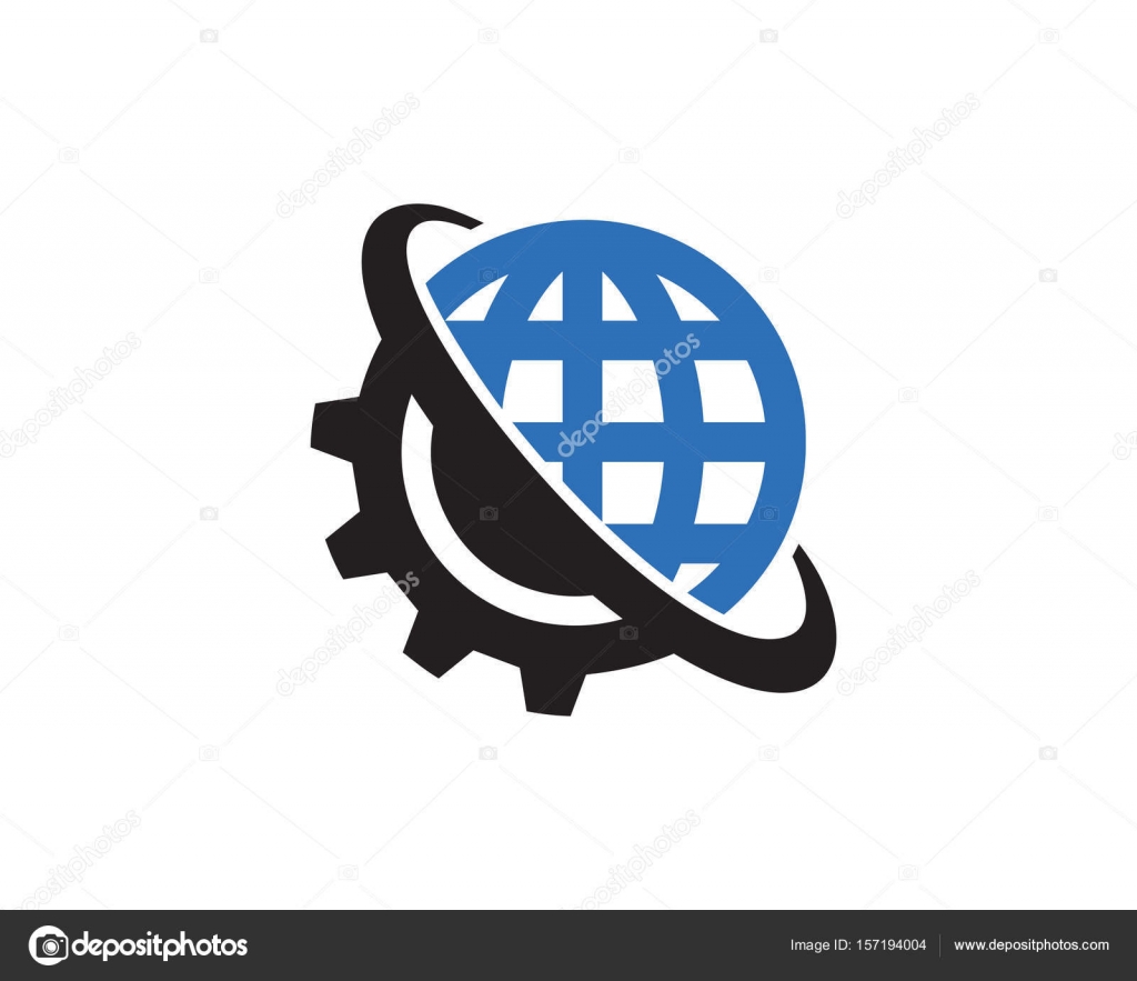 Global Technology Logo Template Design Vector, Emblem, Design Concept