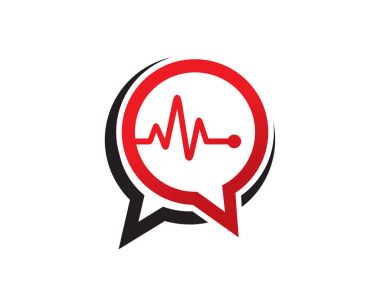 Doktor Talk Logo şablonu tasarlamak vektör, amblem, tasarım konsepti, yaratıcı sembol simge