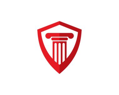 Hukuk Logo şablonu tasarlamak vektör, amblem, tasarım konsepti, yaratıcı sembol simge