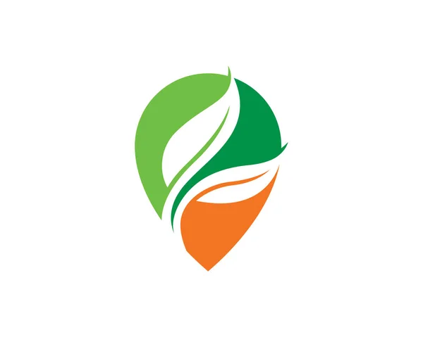 Abstracte Landbouw Vierkante Logo Template — Stockvector