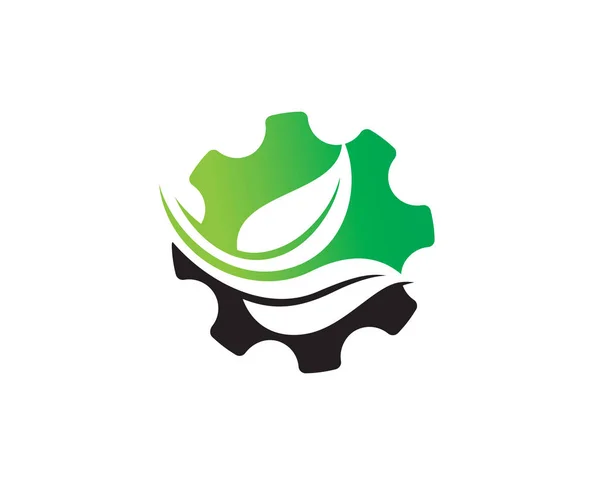 Abstracte Groene Tech Logo Template — Stockvector