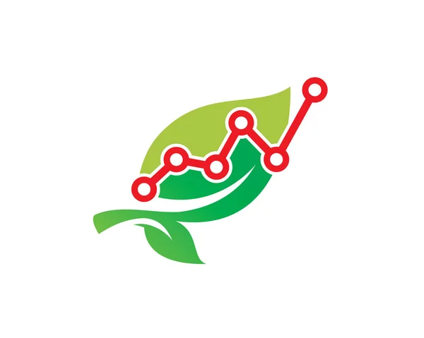 Αφηρημένο Πρότυπο Λογότυπο Πράσινη Ισοτιμία — Διανυσματικό Αρχείο