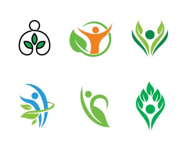 Doğa Halk Meydanı Logo şablonu tasarlamak vektör