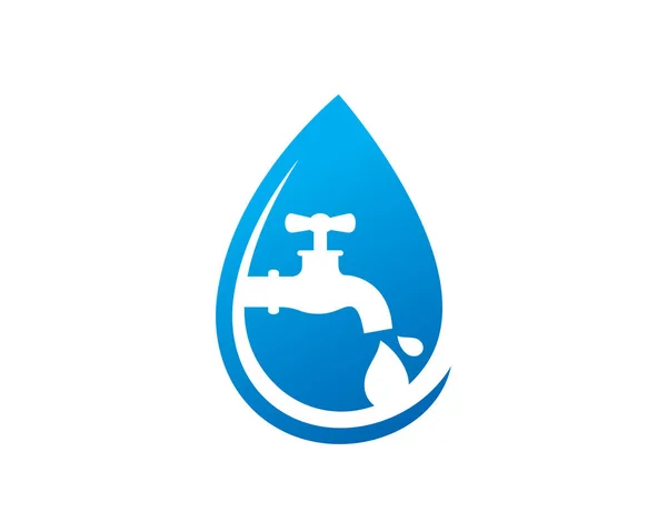 Vector de diseño de la plantilla de logotipo de agua limpia, emblema, concepto de diseño, símbolo creativo, icono — Archivo Imágenes Vectoriales