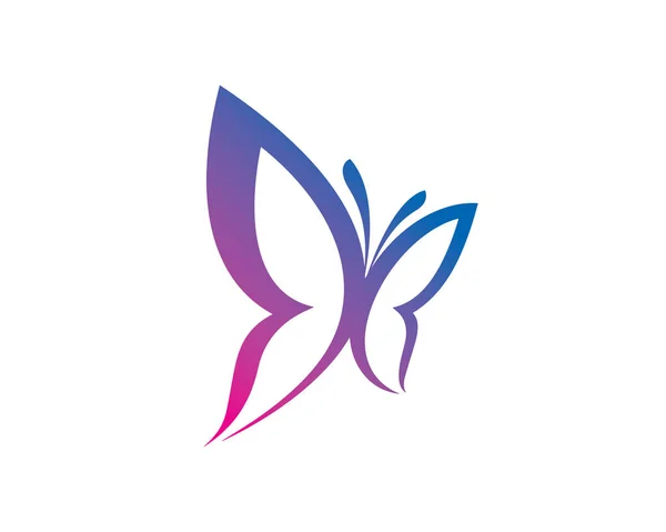 Schmetterling-Logo-Vorlage Design-Vektor, Emblem, Designkonzept, kreatives Symbol, Symbol — Stockvektor