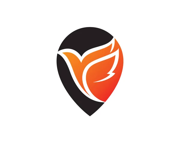 Птах точки логотип шаблон дизайну Векторна емблема, дизайн концепції, творчих символ, значок — стоковий вектор