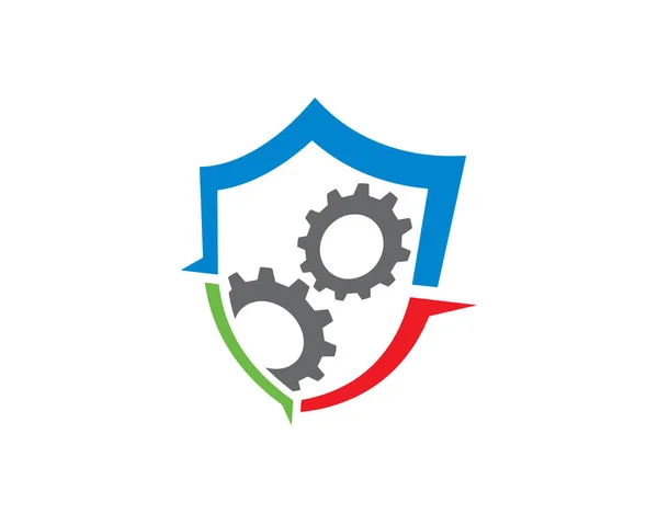 Modelo do logotipo da tecnologia do círculo Vetor de design, Emblema, Conceito de design, Símbolo criativo, Ícone — Vetor de Stock