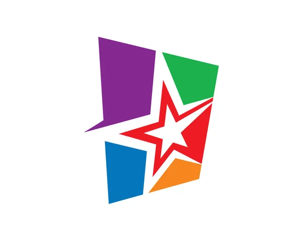 Star Logo Template Design Vector, Emblema, Concepto de diseño, Símbolo creativo, Icono — Vector de stock