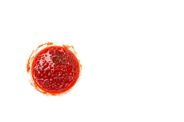 Confiture Rouge Isolée Sur Fond Blanc — Photo