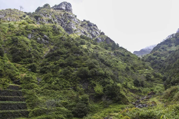 Vysoké srážky na Madeiře v Portugalsku — Stock fotografie