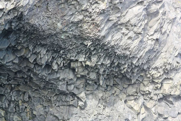 La textura de la cueva de basalto en Islandia de cerca —  Fotos de Stock