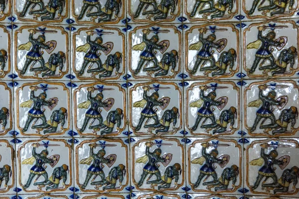 Portugalské dlaždice vzor - Azulejos — Stock fotografie