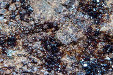 Taş dokusu ve arka plan. Kaya mineralinin eşsiz dokusu