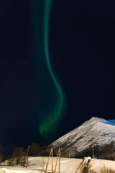 Polarlichter Polarlichter Polarlichter Polarlichter Polarlichter Aktivität im Winter Finnland, Lappland — Stockfoto