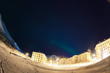 Kuzey Kutup Işıkları Aurora Borealis etkinliği Finlandiya ve Laponya 'da