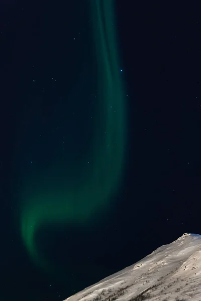 Polar arctic Northern lights Aurora Borealis activity in winter Finland, Lapland — Stock Photo, Image