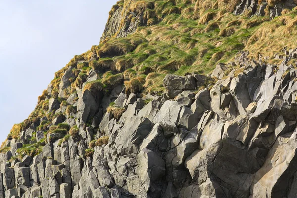 Basalt kolomvorming in IJsland. Achtergrond — Stockfoto