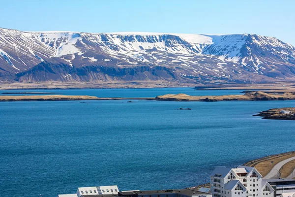 Vue aérienne de la ville. Reykjavik, Islande — Photo